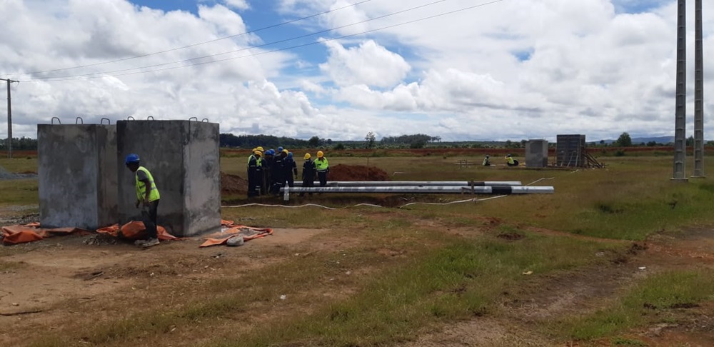 63KV Overhead Line - Steel Structure Assembly